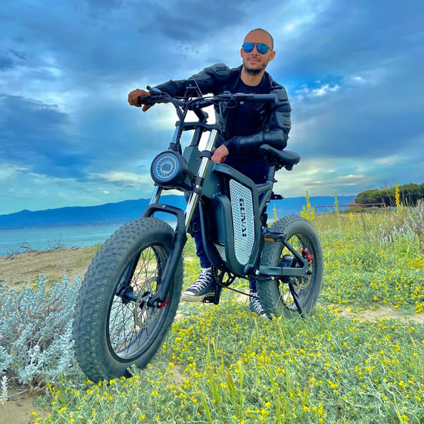 GUNAI MX25 Off-Road Electric Bike 4×20 Inch Wide Tires for Adult Fat Tires 1000W Brushless Motor 48V 25Ah Battery