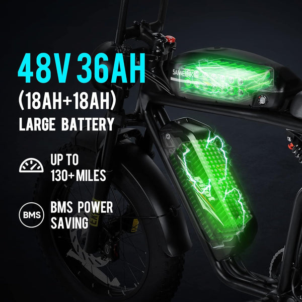 GTXR  & SAMEBIKE M20-III 2000W Electric Bicycle
