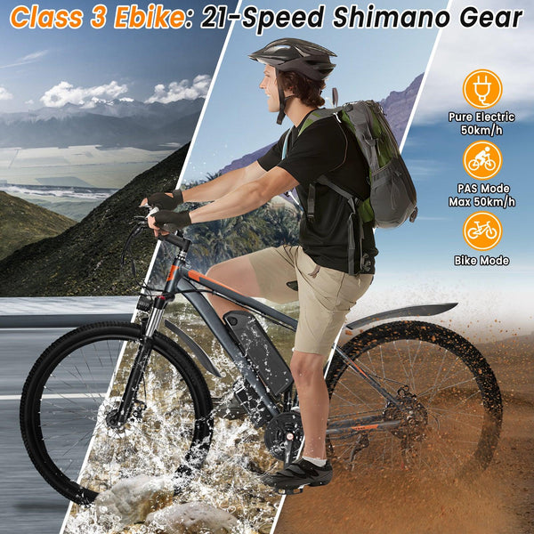 GUNAI GN29 29 Inch 750W Motor 48V 15AH Electric Bike for Adult Electric Mountain Bike 21 Speed