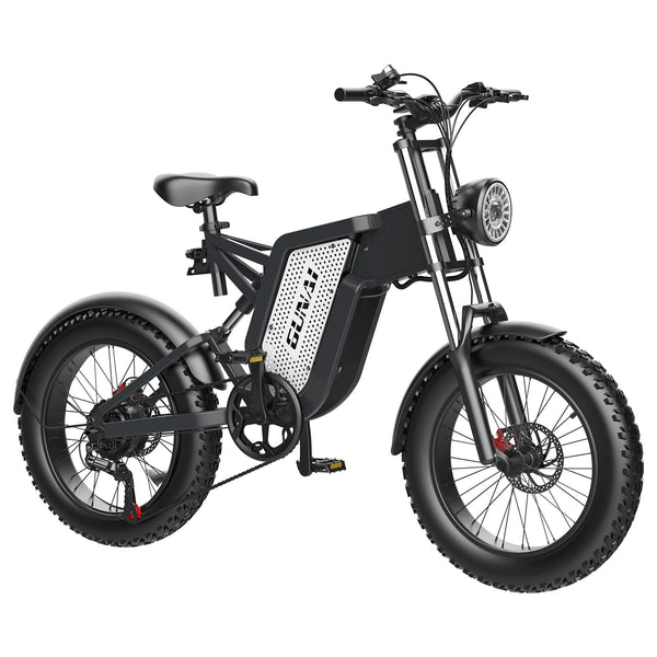 GUNAI MX25 Off-Road Electric Bike 4×20 Inch Wide Tires for Adult Fat Tires 1000W Brushless Motor 48V 25Ah Battery