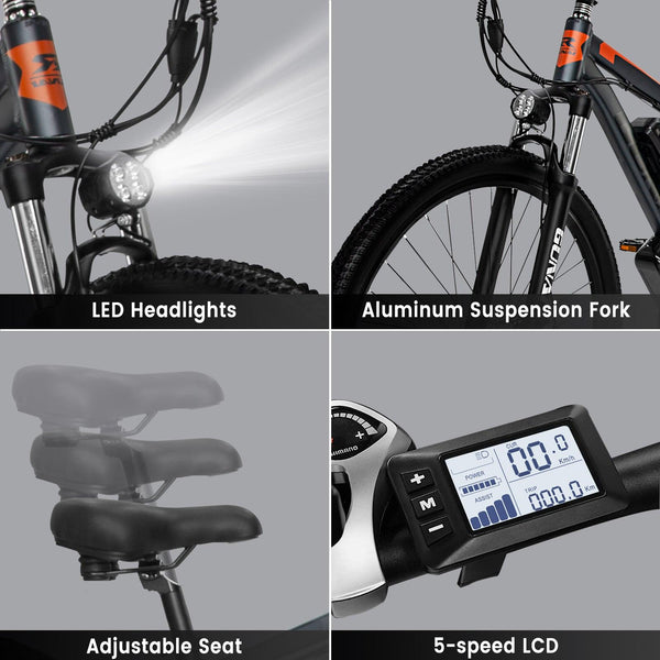 GUNAI GN29 29 Inch 750W Motor 48V 15AH Electric Bike for Adult Electric Mountain Bike 21 Speed
