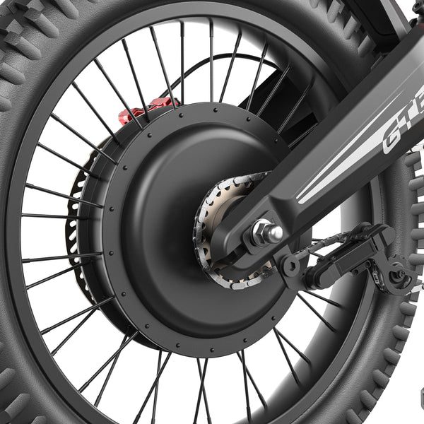 Vélo tout-terrain électrique GT600 72V 7500W en crête, moto tout-terrain 80 km/h avec batterie au lithium 30Ah, freins hydrauliques doubles, charge maximale de 170 kg, étanche IP54 - UL2849