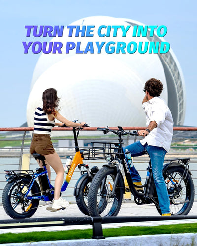 Ridstar 26Inch 2000W Folding Fat Tire Mountain Electric Bike-5