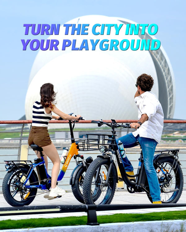 Ridstar 26Inch 2000W Folding Fat Tire Mountain Electric Bike-5