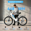 ESKUTE C100 Plus Adult Electric Bike 26, Electric Bike with Rear Motor 250W, Removable Battery 36V 13Ah, 7 Speeds, Max Speed 25 km/h, LCD Display, Low Frame, Men and Women