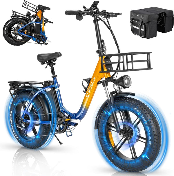 GTXR & Ridstar MN20 1000W Fat Tire Folding Electric Bikes【Prévente】