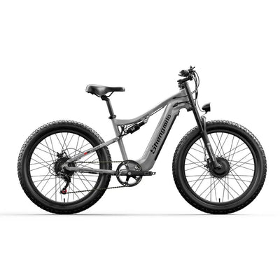 Vélo électrique Shengmilo S600 48V17.5AH 26 pouces 2000W à double moteur avec batterie lithium-ion SAMSUNG