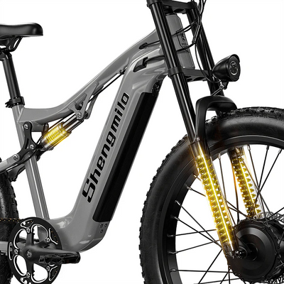 Vélo électrique Shengmilo S600 48V17.5AH 26 pouces 2000W à double moteur avec batterie lithium-ion SAMSUNG