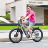 Vélo électrique Shengmilo S600 48V17.5AH 26 pouces 2000W à double moteur avec batterie lithium-ion SAMSUNG