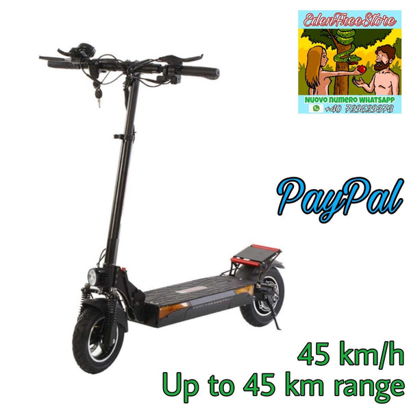 Emanba L12 Electric Scooter 800W 1200W 48V13Ah/16Ah/18Ah Long Range 45km/h 55km/h Max Speed 10 Inch Tires Rear Drive Dual Disc Brakes